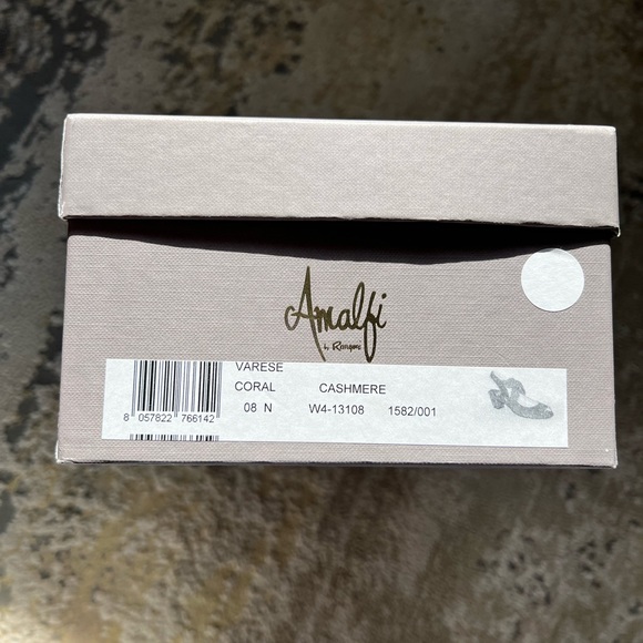 Amalfi by Rangoni salmon colored suede sandal pump. Women’s size 8 Narrow - Picture 5 of 5